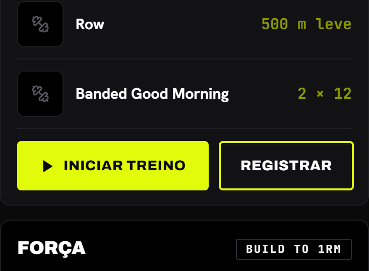 Um bloco com o cap/formato e a lista de exercícios com Volume